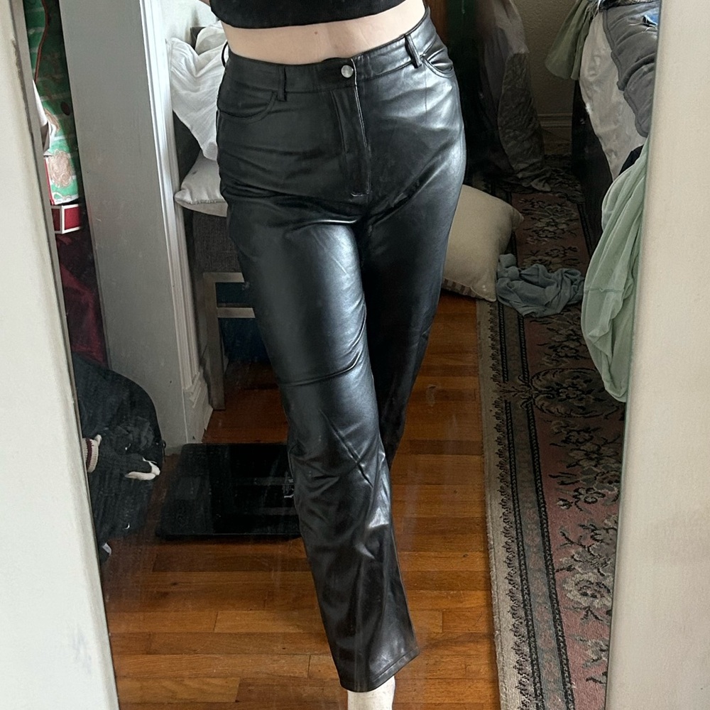 Dynamite Faux Leather Pants in size 10